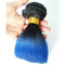Fille brésilienne brute Ombre Extensions de cheveux humains Boîtes bleu 1B