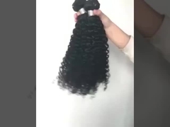 Cuticule vierge alignée naturelle noire boucle de cheveux humains