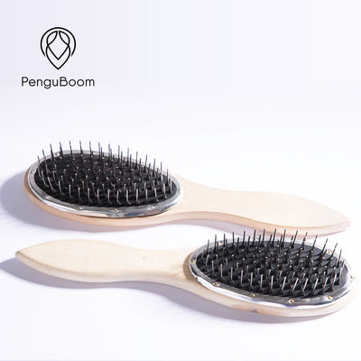 Wood Handle Detangle Hair Brush Human Hair Wig Brush  Anti Static