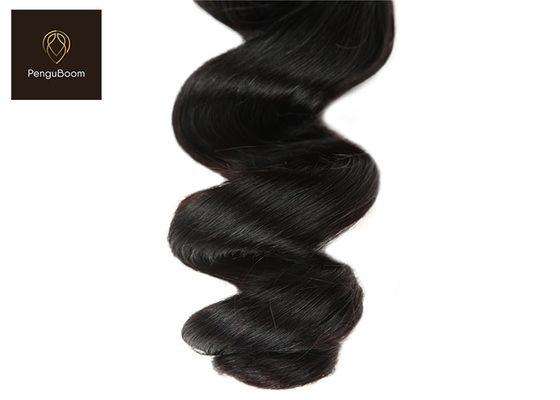 Non Remy 25.4cm 10 Inch Real Human Hair Bundles Loose Wave Tangle Free