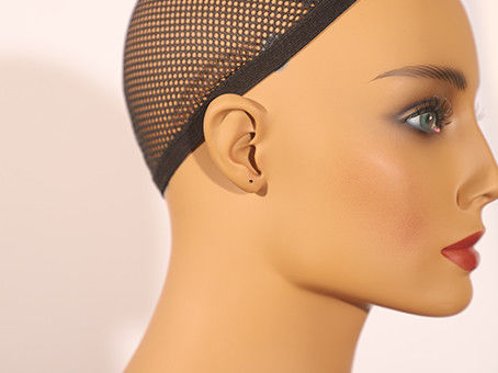 Natural Makeup Mannequin Head With Shoulders  Chocolate Color