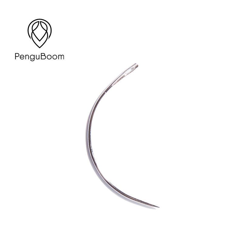 Stainless Steel Curved Sewing Needle , C Type Wig Sewing Needle