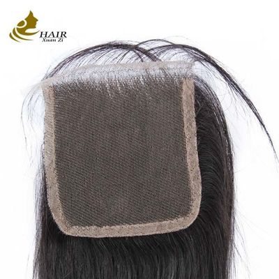 Fermeture en dentelle de cheveux humains vierges brésiliennes suisses 4x4 7x7 8x8 OEM