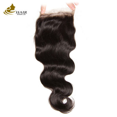 Oem Remy Extensions de cheveux humains Boucles de cheveux en tissu corps brut Boucles de cheveux ondulés avec fermeture