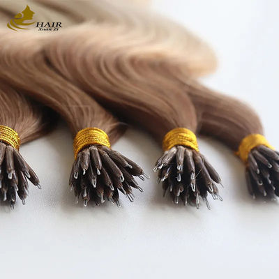 ODM Nano Extensions de cheveux pré-liées 100% cheveux humains Corps vague Extensions de cheveux humains