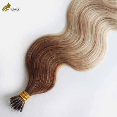 ODM Nano Extensions de cheveux pré-liées 100% cheveux humains Corps vague Extensions de cheveux humains
