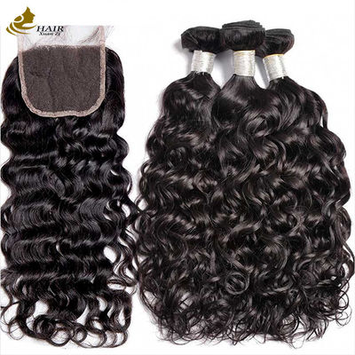OEM Brésilien Non traité Boucles de cheveux vierges de couleur noire