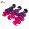 12A Extensions de cheveux humains Body Wave Boucles de cheveux violets vierges