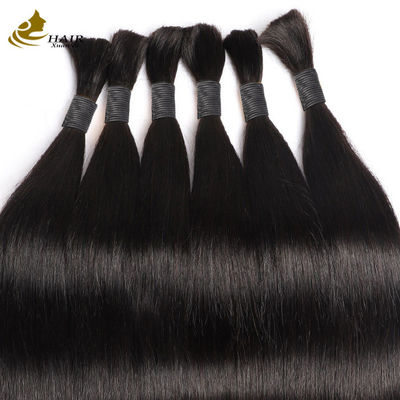 Vente en gros de cheveux brésiliens/malaisiens/indiens/pérouviens à la tresse 100% vierges en vrac