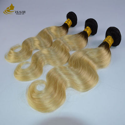 613 Boucles de cheveux humains vierges blondes Extensions de trame avec fermeture Expédition rapide