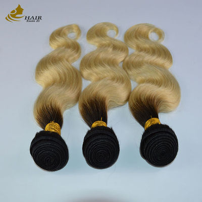 613 Boucles de cheveux humains vierges blondes Extensions de trame avec fermeture Expédition rapide