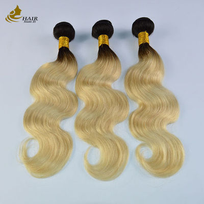 613 Boucles de cheveux humains vierges blondes Extensions de trame avec fermeture Expédition rapide