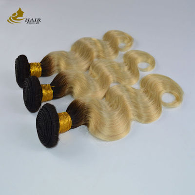 613 Boucles de cheveux humains vierges blondes Extensions de trame avec fermeture Expédition rapide
