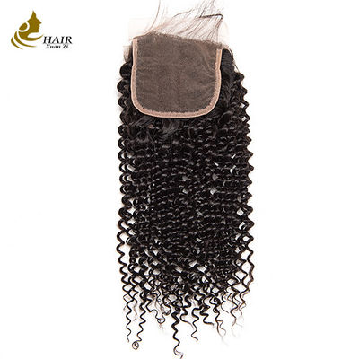 Lace transparente mince non traitée 100% cheveux humains naturels 4X4 Fermeture en dentelle
