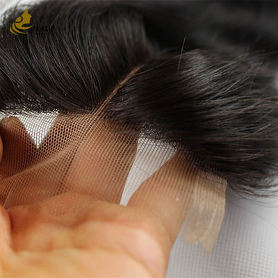 Lace transparente mince non traitée 100% cheveux humains naturels 4X4 Fermeture en dentelle