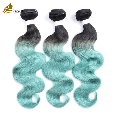Vente directe d'usine Cheveux humains vierges vietnamiens 1b/Bundle de cheveux droits bleus