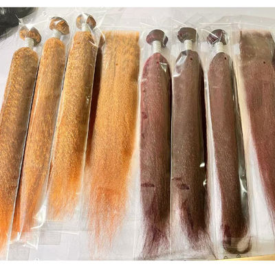 Vente en gros Ombre Extensions de cheveux humains Brésilien Kinky Droite Yaki Boucles de cheveux tissés
