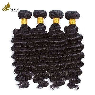 Cuticule alignée en boucles de cheveux en ondes profondes Boucles de cheveux humains en ondes lâches pour des cheveux naturels et brillants
