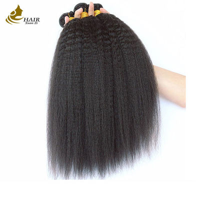 Tissus brésiliens Yaki Cheveux humains droits Kinky Liens droits Liens épais