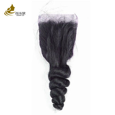 Boucles de cheveux brésiliens Cheveux humains Boucles de cheveux en forme de vague avec fermeture