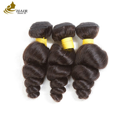 Boucles de cheveux brésiliens Cheveux humains Boucles de cheveux en forme de vague avec fermeture