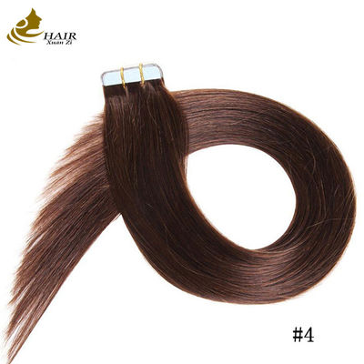 Rémy bande de tissage de la peau humaine extensions de cheveux double face bande russe 8 "-30" longueur personnalisée