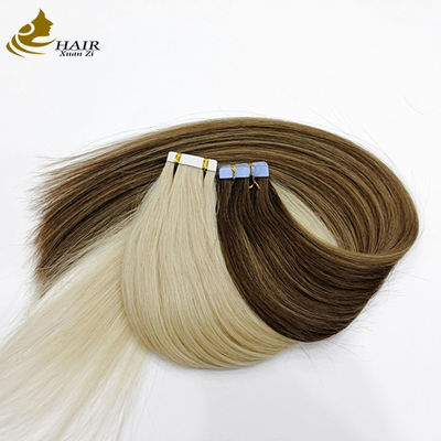 60 cheveux humains PU bande d'extension de cheveux avec conception sans entrave