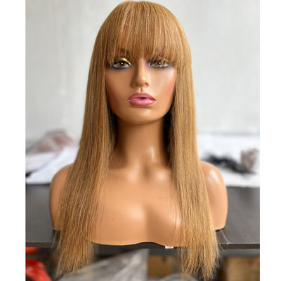 Légère 27# Couleur Cheveux humains Vierge brésilienne Perruques frontales avec poings