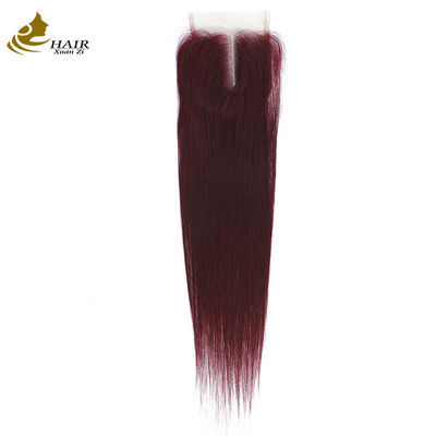 Mode Troisième Partie 4X4 Droite 10-18 pouces Fermeture en dentelle transparente Cheveux humains Toupees usine Prix de gros en stock