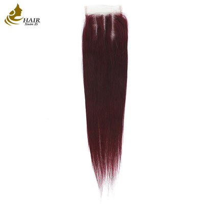 Mode Troisième Partie 4X4 Droite 10-18 pouces Fermeture en dentelle transparente Cheveux humains Toupees usine Prix de gros en stock