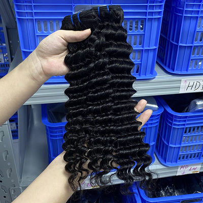 Cheveux humains bruts, vagues profondes, cheveux brésiliens
