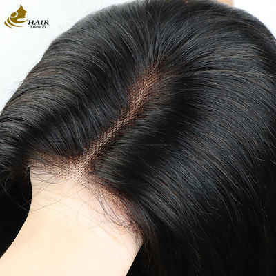 Cheveux brésiliens vierges haut en soie droite Perruques en dentelle pour femmes Cheveux humains