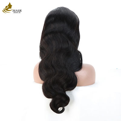 Vendeurs en gros 6*6 dentelle frontale cheveux humains vierges noirs naturels perruques droites avec bandes antidérapantes