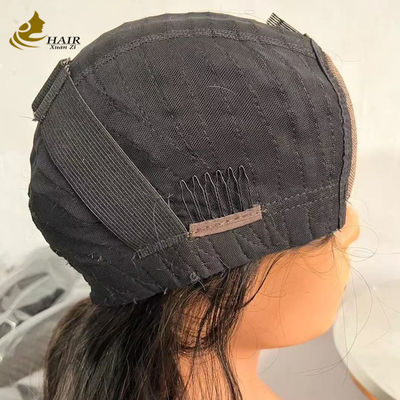 Top en soie sans colle Brésilien Cheveux droits Parquets de dentelle avant transparents Parquets de dentelle avant