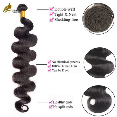 Body Wave Cheveux humains européens 9A Grade 100g par paquet Perruque