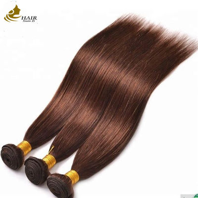 4# Couleur Chocolat Brun Régle Boucle de cheveux humains Boucles de tissu
