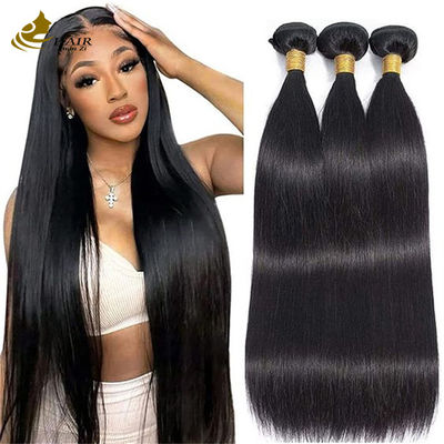 Pas de perte de cheveux humains vierges cheveux lisses machine de tissage double tissage