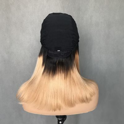 U Partie Perruque T1b/27 Couleur débutant amicale droite sans colle de style protecteur Perruque de cheveux humains 150% Densité