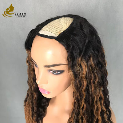 Partie U/V Perruque Cheveux humains avec pinces Super pratique