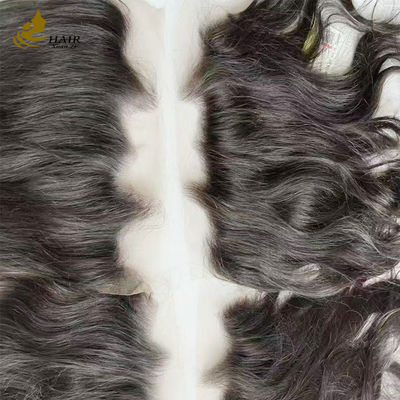 Ligne de cheveux en forme de M Fermeture en dentelle de cheveux humains personnalisée