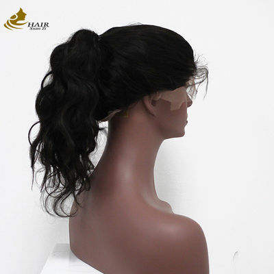 Vêtements à l'avant en laine de cheveux humains Perruque droite 100% vierge péruvienne