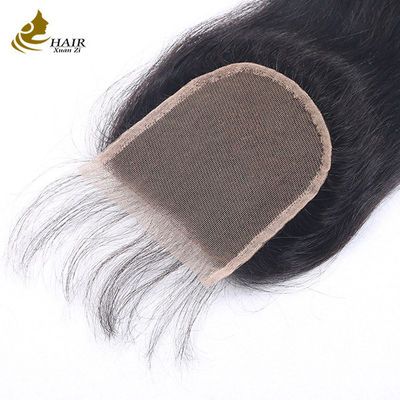 100% Remy HD Frontale cheveux humains dentelle fermeture vague lâche