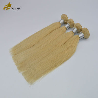 Les extensions de cheveux Ombre 16 pouces 100% Remy 613 blonde