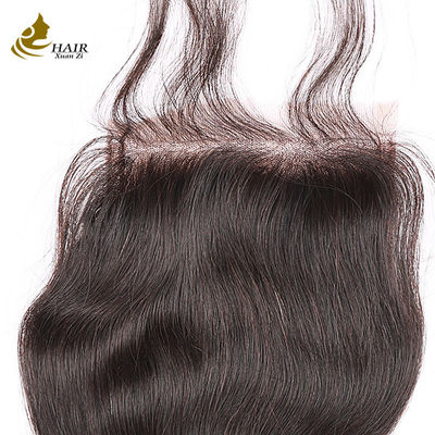 Couverture en dentelle 100% cheveux humains cheveux vierges Remy cheveux doux transparents Fermeture en dentelle pour femmes