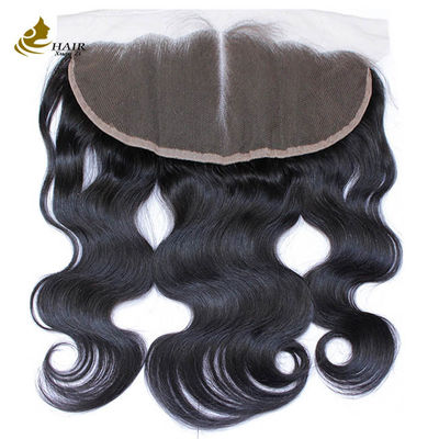 Couverture en dentelle suisse, brun clair, 13x4 cheveux humains vierges