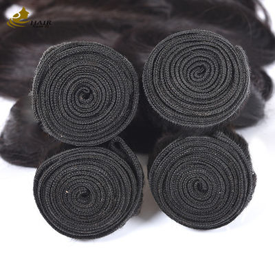 100% de cheveux brésiliens vierges Noir Remy Extensions de cheveux humains