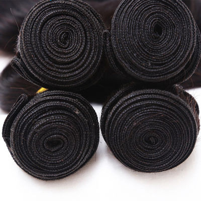 Blanchissage de cheveux humains vierges 12A 14 pouces tissus péruviens