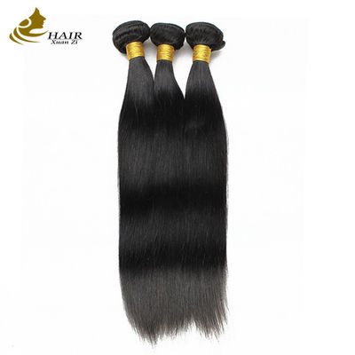100% de cheveux humains brésiliens 36 pouces avec fermeture couleur naturelle