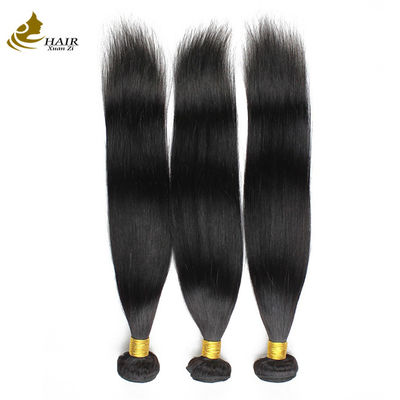 100% de cheveux humains brésiliens 36 pouces avec fermeture couleur naturelle