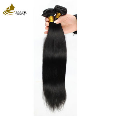 100g d' extensions de cheveux humains vierges en noir naturel avec fermeture